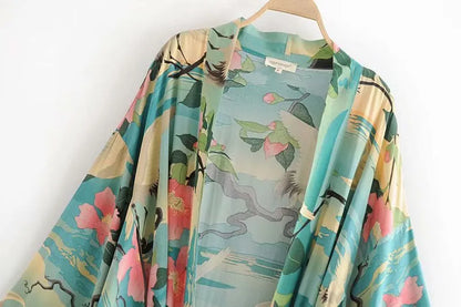 Pyjama en coton style Kimono