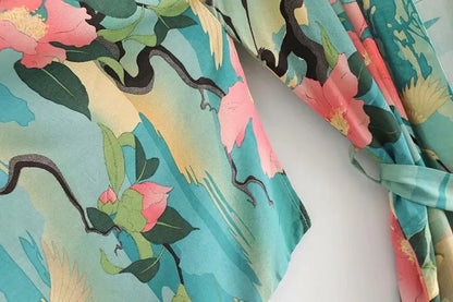Pyjama en coton style Kimono