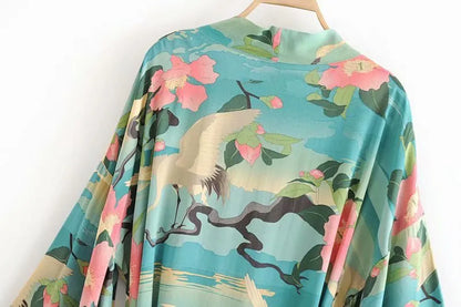 Pyjama en coton style Kimono