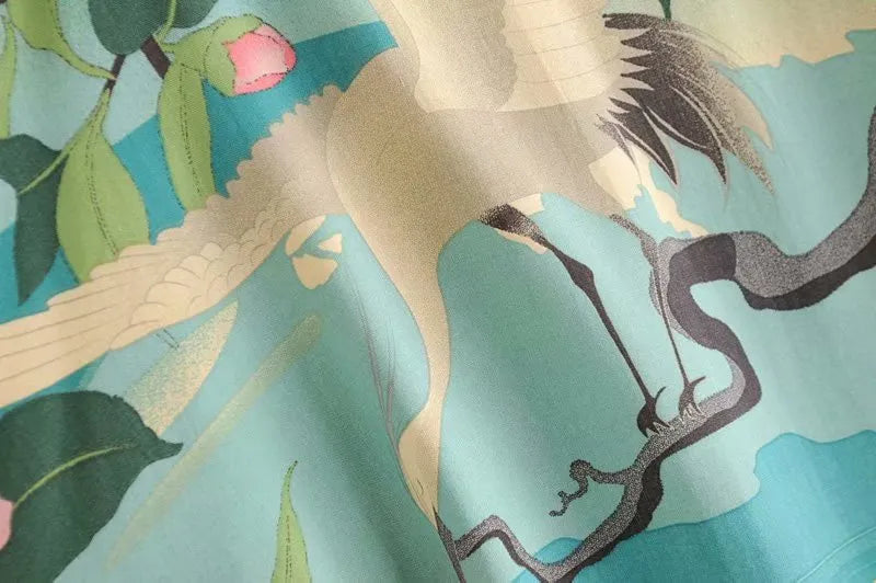 Pyjama en coton style Kimono
