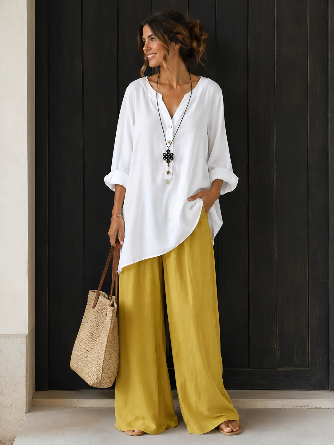 Chemise décontractée en coton