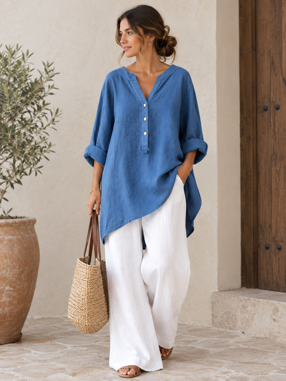 Chemise décontractée en coton