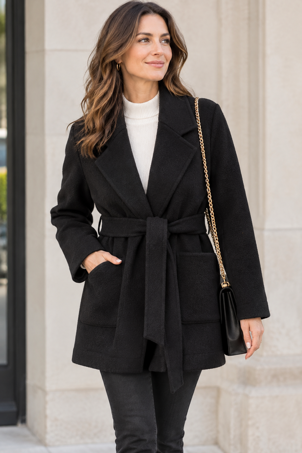 Petit manteau en laine pure